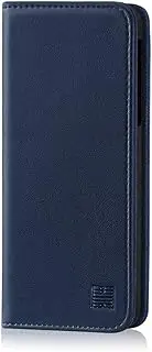 [32nd] Classic Series - Real Leather Book Wallet Case Cover for Nokia 3.1 (2018), Real Leather Design with Card Slot, Magnetic Closure and Built in Stand - Navy Blue