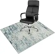 Anidaroel 48"x60" Abstract Office Chair Mat for Hardwood Floor, Anti-Slip Desk Chair Mat for Hard Floors, Under Desk Rug for Rolling Chair, Computer Chair Mat, Large Floor Protector Rug