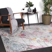 Brand Ventures Delicate Ornate Multi-Coloured Rug