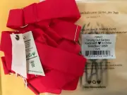 We are HAH Free People Strung Out Garters Siren Red Garter Belt One Size OS