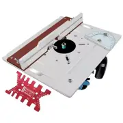 Router Table Insert Plate Aluminum Tenoning Fence Wood Milling Flip Board Miter