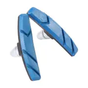 (Blue)1 Pair Bicycle Cycling Mountain Bike V Brake Holder Pads Shoes Rubber CH