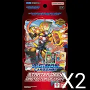 DIGIMON CARD GAME: PROTECTOR OF LIGHT STARTER DECK x2 Bundle Ships 4/18