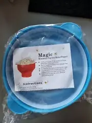 Magic microwave popcorn maker Turquoise. New.