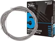 Daseeme Electric Bass Guitar Strings - Hexagon Alloy Nickel Wound, Bright Tone, Corrosion Resistant, 5-String Set (.045-.125) Extra Light