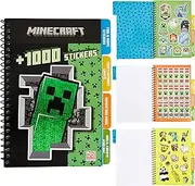 Minecraft Sticker Book for Kids with 28 Sticker Sheets Over 1000 Stickers Creeper Collector Stickers for Scrapbooking Creative Book Stickers Activity Set Gamer Gifts for Boys