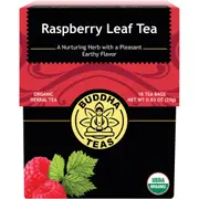 Buddha Teas Organic Herbal Raspberry Leaf Tea 18 Pack