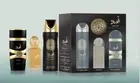 Lattafa Asad 3pc Set: 3.4oz EDP Spray + 1.7oz Hair Mist + 6.7oz Body