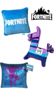 FORTNITE Decorative Reverse Sequin Loot Llama Logo Throw Novelty Bedding Pillows