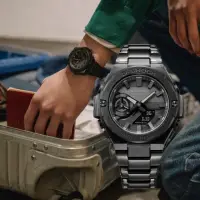 在飛比找momo購物網優惠-【CASIO 卡西歐】G-SHOCK 藍牙 太陽能電力 碳纖