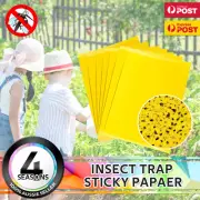 Yellow Insect Sticky Paper Trap Fly Catcher Bug Killer Aphids Wasp Gnat Sticker