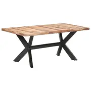 Dining Table 180x90x75 cm Solid Wood with Honey Finish vidaXL
