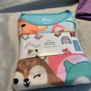 Squishmallows Girls Pajamas NEW M 7-8 2 Pc Fleece Pajama Set E-14