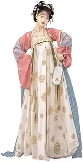 [IDZNFNFX] Ancient Chinese Traditional Hanfu Tang Dynasty Long Dress for Women's Cosplay, Stage, Photography