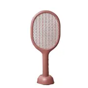 P1 Electric Mosquito Swatter Insect Bug Fly Mosquito Dispeller 360nm UV Light Double Size Anti-electric Shock Net from xiaomi youpin RED COLOR