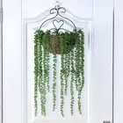 2Pcs Artificial Hanging Plant Fake Succulent Pearls String Wedding Home Decor AU