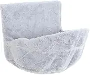 COLLBATH Cozy Kitten Sack Hanging Cat Bed Plush Lined Cat Hammock for Indoor Cats Wall Mount Cat Window Bed Grey