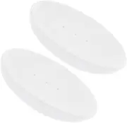 Cabilock 2Pcs Self Draining Ceramic Soap Dish Efficient Drainage Soap Holder for Bathroom Home and Travel Compact Design for Rvs Camping and Offices