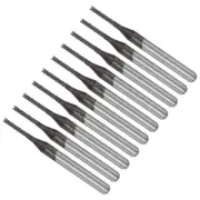 8x1.3mm Tungsten Carbide CNC End Mill CNC Router Bits Right Hand 10pcs