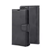 Samsung Galaxy S24 Plus Compatible Case Cover With 2-in-1 Detachable Magnetic Flip Leather Wallet - Black