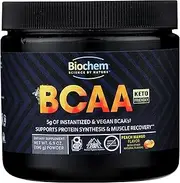 Vegan & Instantized BCAA Powder – Great Tasting Natural Peach Mango – 2:1:1 Ratio – Supports Protein Synthesis & Muscle Recovery – Pre, Intra & Post Workout – Nothing Artificial – 30 Servings