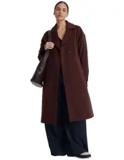 [Oxford] Celia Wool Coat in Rust