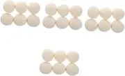 OHPHCALL 4sets Wool Set Laundry Room Accessory Wool Laundry Balls for Washer Natural Fabric Softener Reduce Wrinkles Save Time 6pcs*4