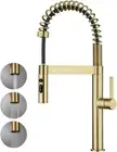 WELS Pull down Kitchen Mixer Taps High-Arc 3-Mode Metal Pull-Out Sprayer Laundry