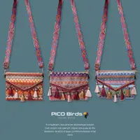 在飛比找蝦皮購物優惠-【pico bird】圖騰民族風編織斜背包
