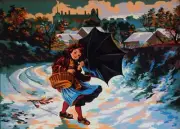 "Gale" Canvas for Needlepoint Tapestry Gobelin Embroidery Gobelin-L 10556
