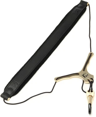 BG S20YMSH Zen Leather Saxophone Neck Strap (5-pack) Bundle