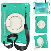 MCC Kids Shockproof Strap iPad 10.2 2021 9th Gen Apple Case Cover Ring [Mint]