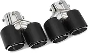 Quad Car Exhaust Tailpipe Compatible For BMW G20 G21 M340i G22 M240i G42 M440i Exhaust Stainless Steel Muffler Tip Nozzle(Carbon Fiber D)