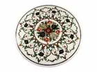 30'' White Marble Table Top antique pietra dura Coffee Side Inlay Home Decor so
