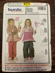 Burda 9771 Uncut Sewing Pattern, Girls' Coordinates, Size 3-8