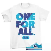 One For All Shirt to Match Air Force 1 Low Split Light Photo Blue DZ2522-100