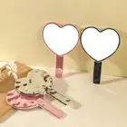 Single-sided Makeup Mirrors Heart Shape Cosmetic Mirror New Handheld Mirror