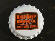 BEER Bottle Crown Cap ~ KNEE DEEP Brewing Co ~ Lincoln, CALIFORNIA ~ NEW