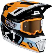 Leatt 7.5 Orange, motocross helmet , color: Orange/Black/White/Blue , size: XL