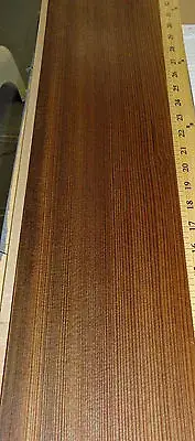 Fumed Larch Quarter Cut wood veneer 5.5" x 26" raw no backing 1/42" thickness