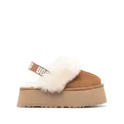 [Ugg] Ugg Funkette 60mm Suede Slingback Slippers 40 IT BROWN