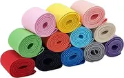 BENECREAT 13 Yards 2 Inch Wide Flat Elastic Bands 12 Colors Sewing Elastic Ribbon Bands for Dress Skirt Waistband Wig Bands, Halloween Christmas Decor