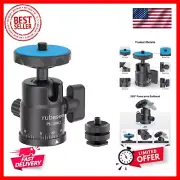 Mini Ball Head, Panoramic Camera Tripod Head with 1/4" Screw Shoe Mount, 360 ...