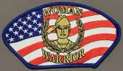 Woman Warrior with American flag patch