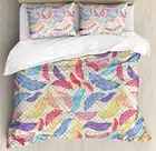 Native Feather Duvet Cover Set Twin Queen King Sizes with Pillow Shams