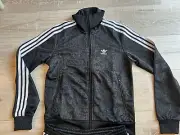 adidas Originals Black Snake Skin Jacket Firebird Track JI8404 Sz XS