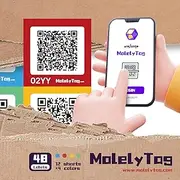 [MOLELY] QR Code Labels for Storage, Organization, Moving - 48 Unique Scannable QR Code Stickers - No Need to Download APP (Color Coded) - Pack of 48 (A1129)
