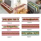 Christmas Table Runner Indoor Christmas Decoration Rustic Tablecloth for Living