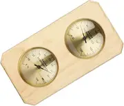 Happyyami Stable Performance Sauna Humidity Sensor Wall Mount Temperature Gauge Easy Reading Hygrometer for Sauna Room