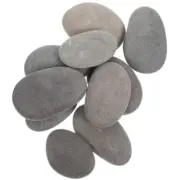 20 Pcs Painting Stone Child Smooth Pebbles For Crafts Flat Rocks